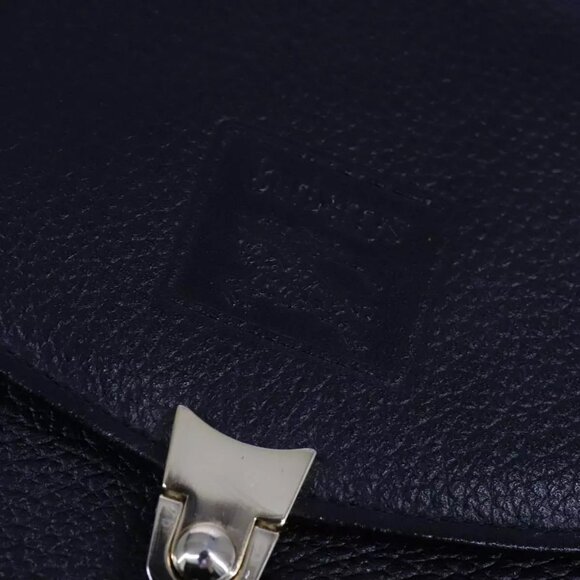 Burberrys Hand Bag Leather Black Auth - Picture 9 of 16